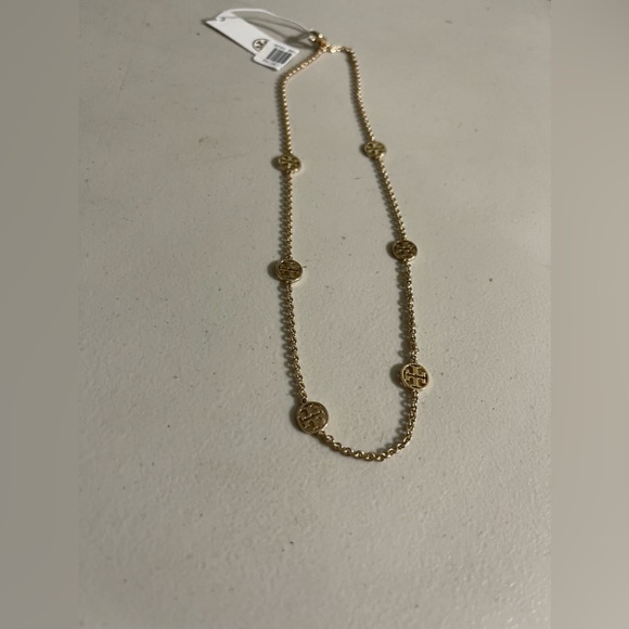 Tory Burch Gold Logo Necklace - Picture 5 of 5